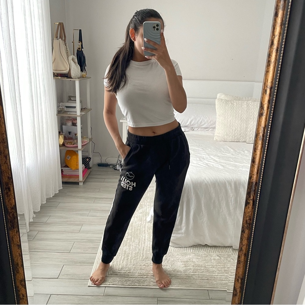 Hollister Classic Black Logo Joggers